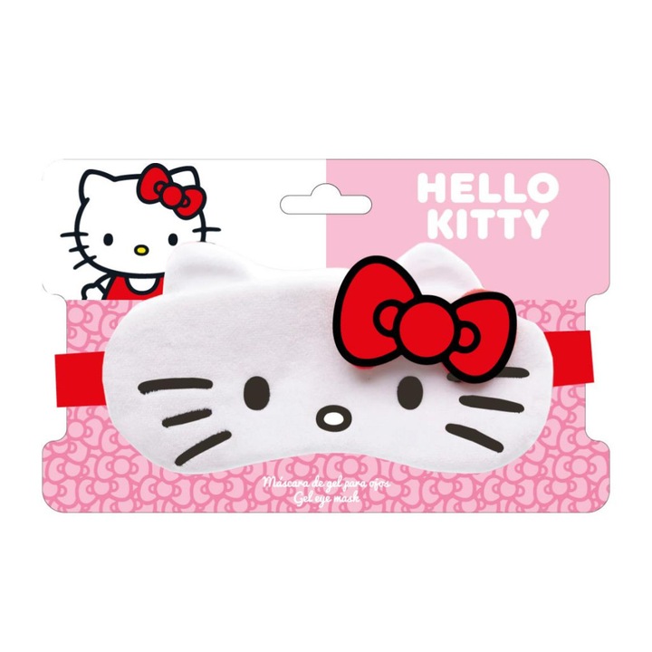 Masca de dormit cu gel pentru adulti Hello Kitty, masca pentru ochi de noapte