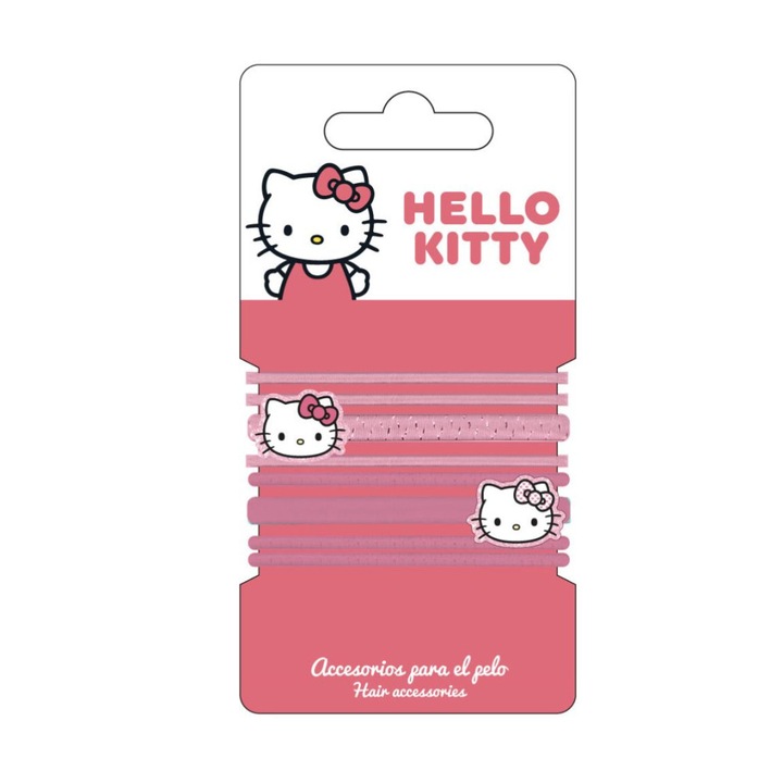 Set elastic de par Hello Kitty din 8 piese