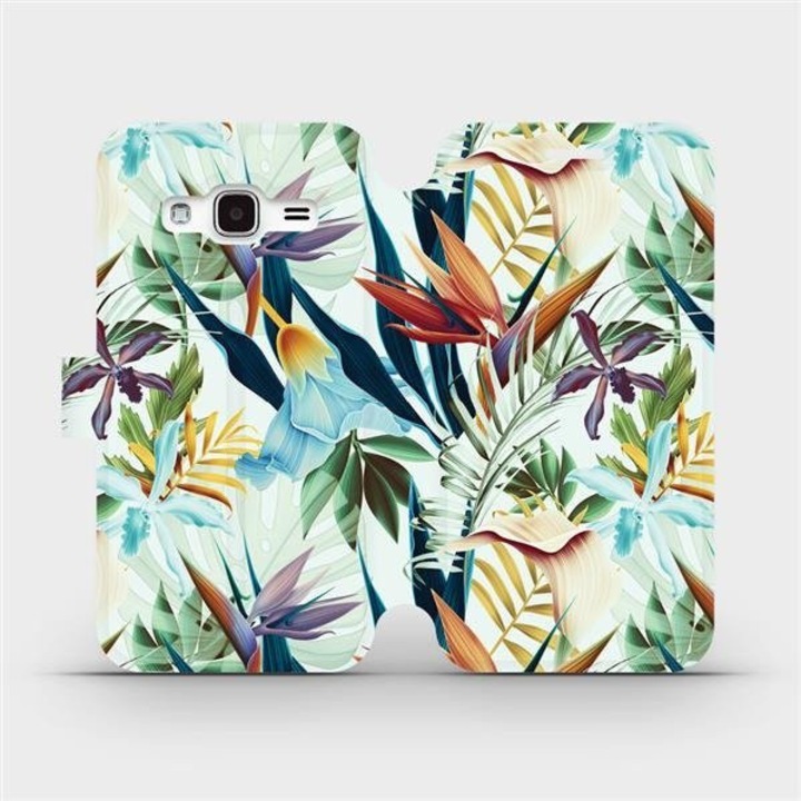 Husa flip Mobiwear pentru Samsung Galaxy J3 2016, rezistent la socuri si zgarieturi, elegant