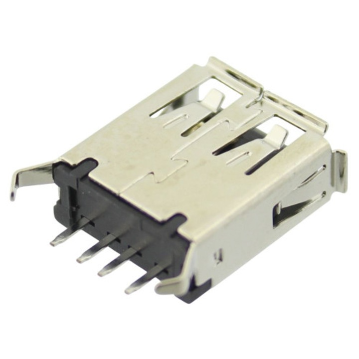 Conector USB A, USB2.0, AMPHENOL, TUEA4F1D0B, T138122