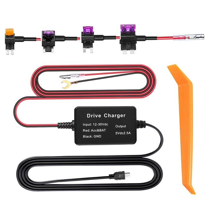 Autós töltő, 12V24V - 5V, 12.5W, univerzális