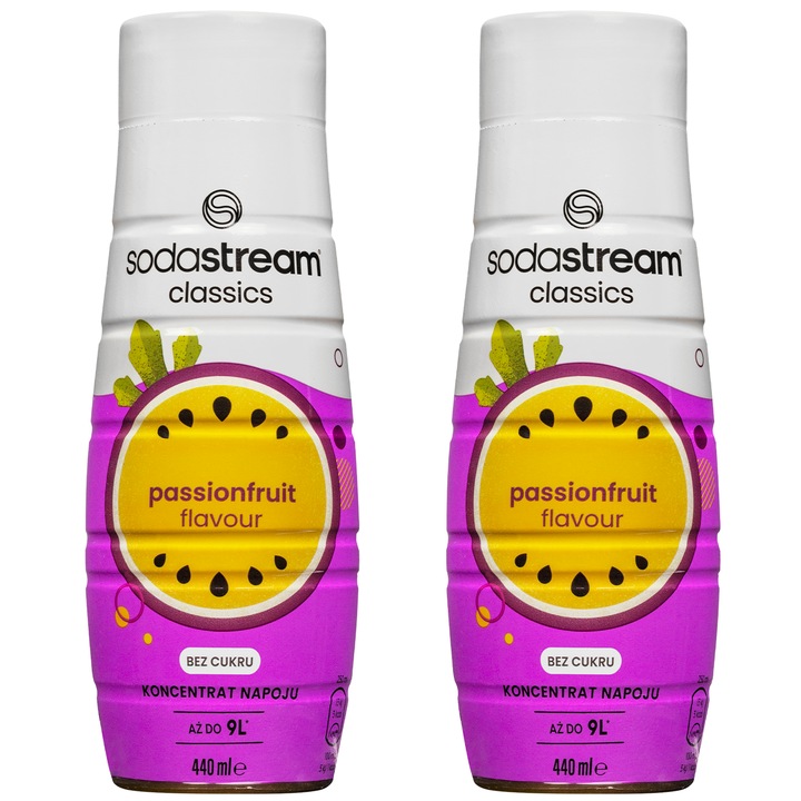 Szirup SodaStream Passionfruit Zero 440ml, 2 db