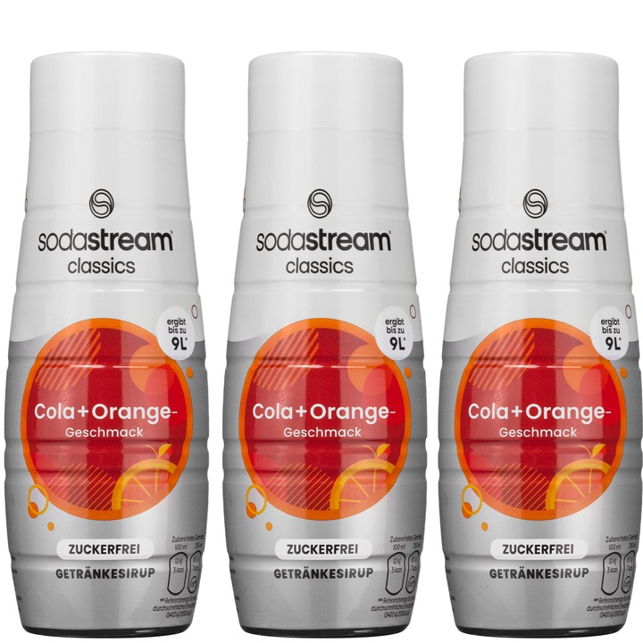 Szirup SodaStream Cola + Narancs cukor nélkül 440ml, 3 db
