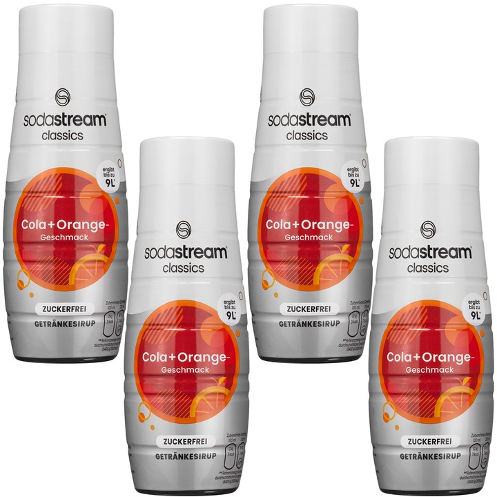 Szirup SodaStream Cola + Narancs cukor nélkül 440ml, 4 db