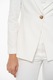 Hermosa, Sacou cu revere decupate Oana, Alb, 36