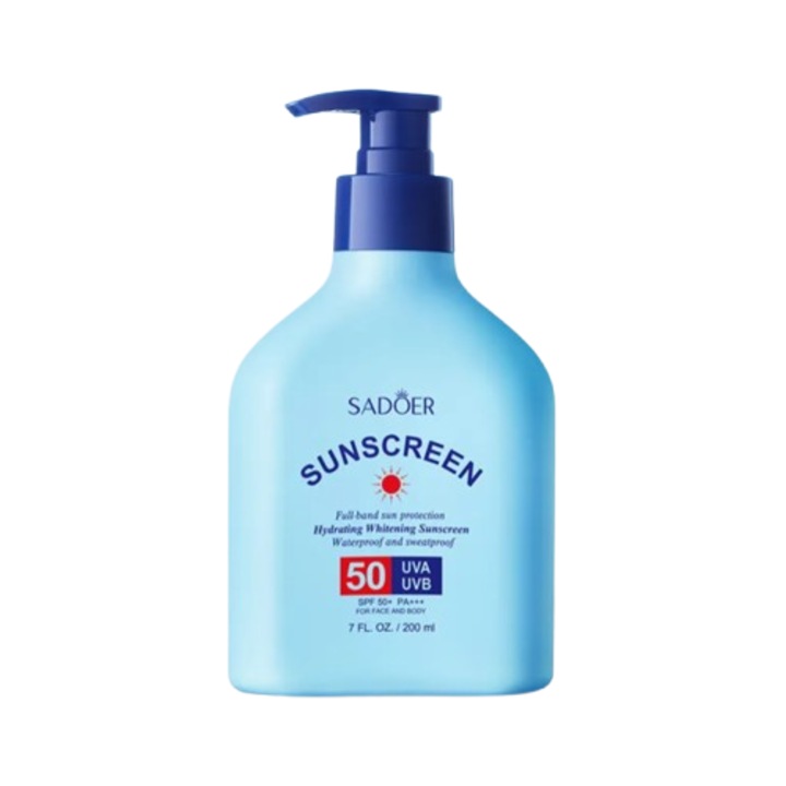 Bőrápoló termékek Hosszan tartó hidratáló, vízálló. Sadoer 200ml