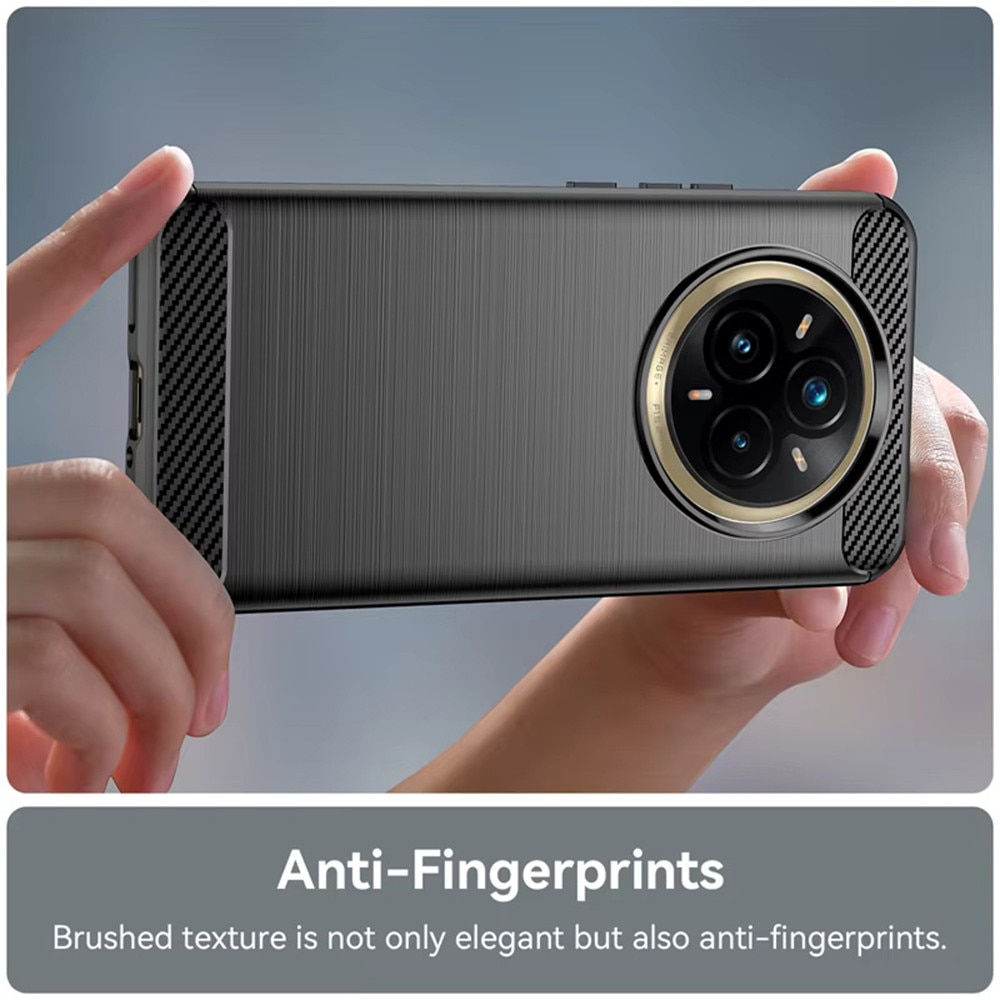 Husa pentru Realme 14 Pro+ - Techsuit Carbon Silicone - Black