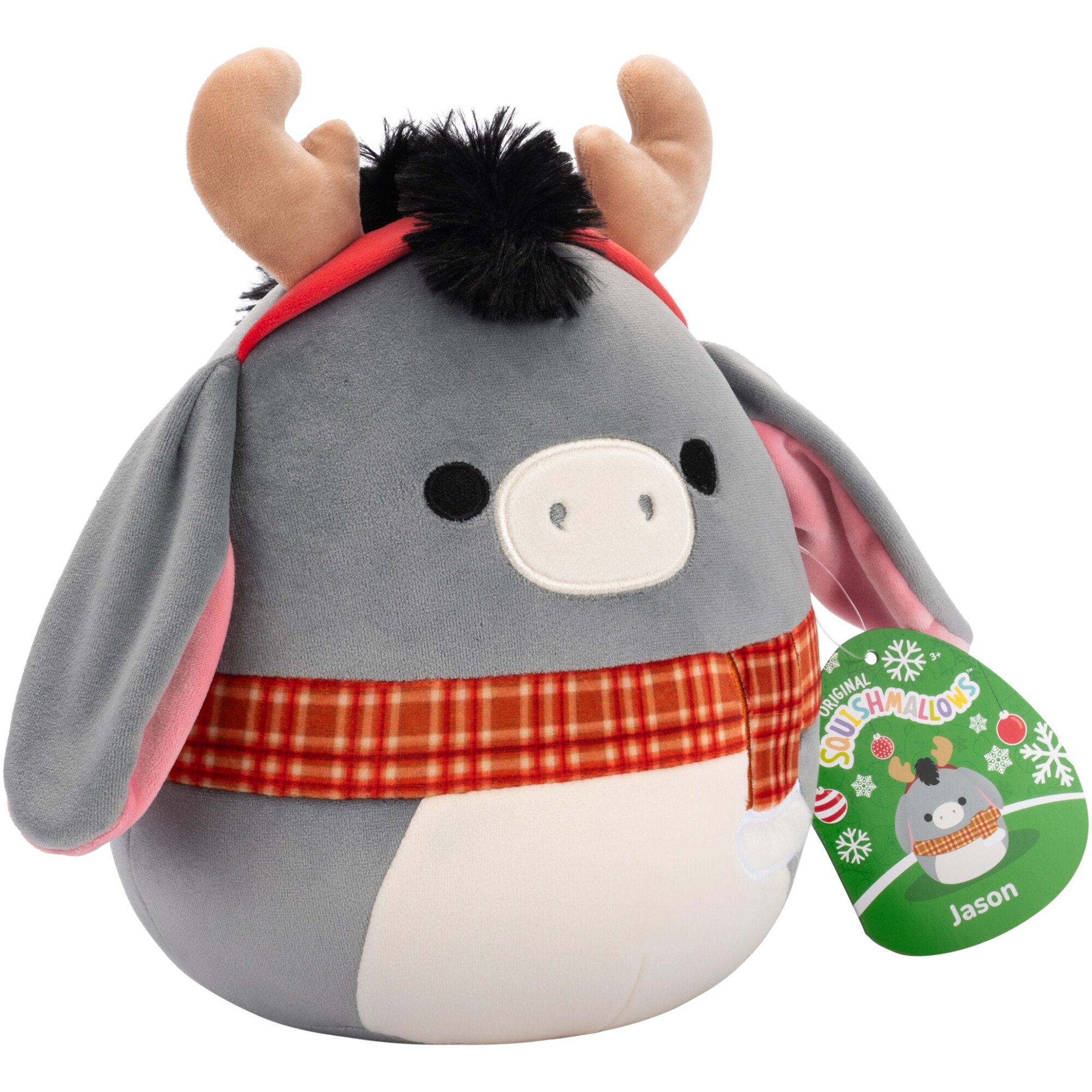 Jucarie de plus Squishmallows Squad 21 - Xmas, Jason, 19 cm