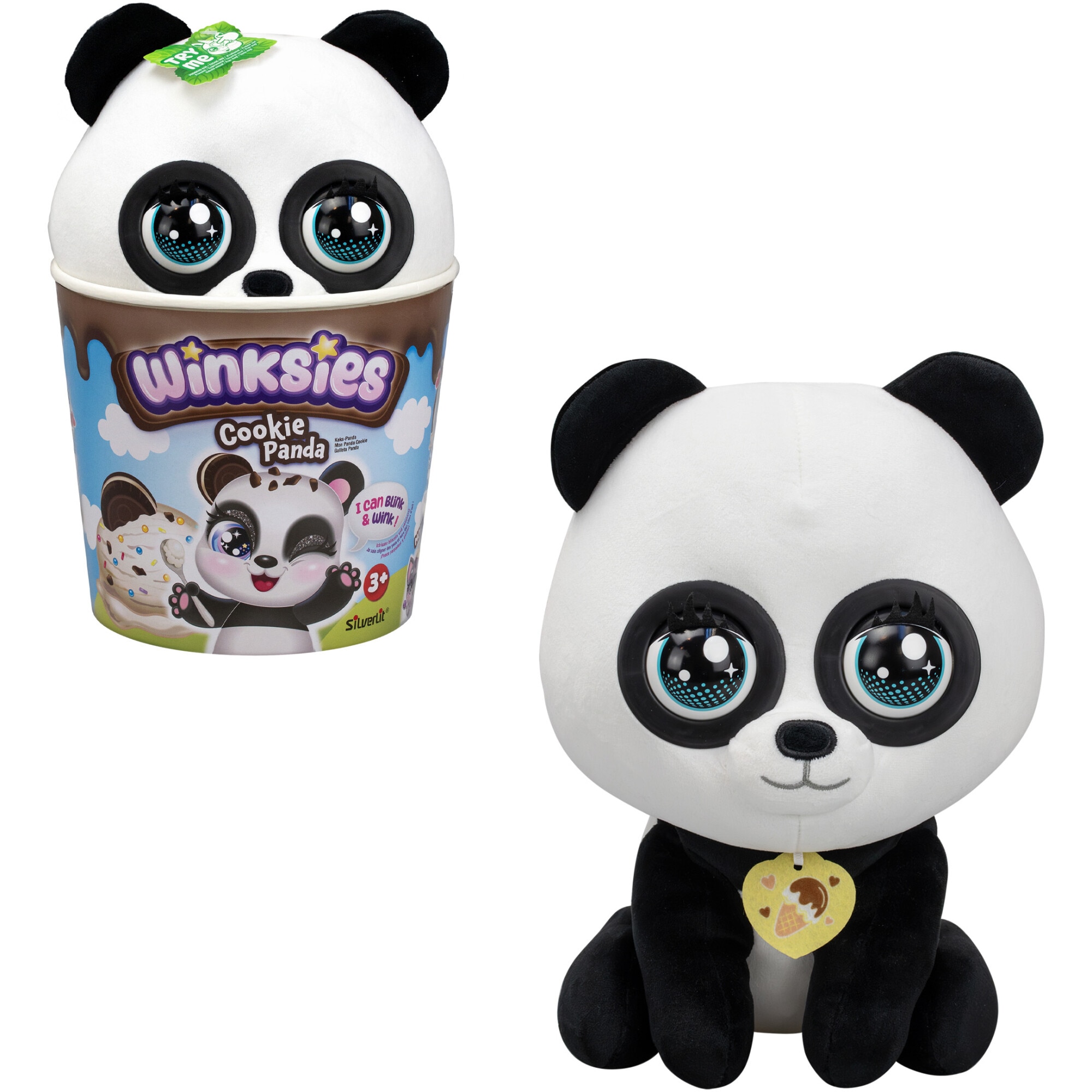 Jucarie de plus Winksies - Panda Interactiv - eMAG.ro