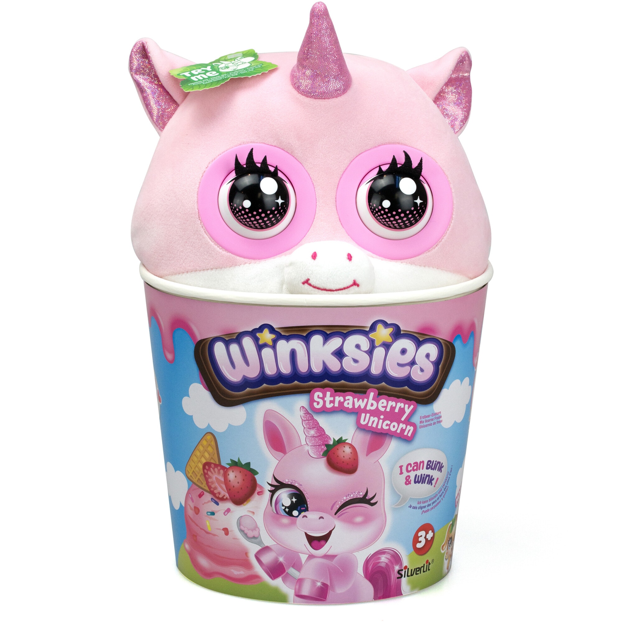 Jucarie de plus Winksies - Unicorn Interactiv