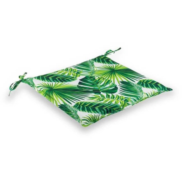 Perna scaun pentru exterior, doua fete, rezistenta la apa, dimensiune 40x40 cm, prindere cu snur, Leafs