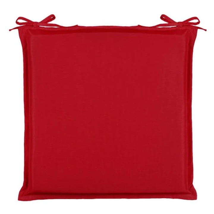 Perna scaun pentru exterior, doua fete, rezistenta la apa, dimensiune 39x39 cm, prindere cu snur, Rosu