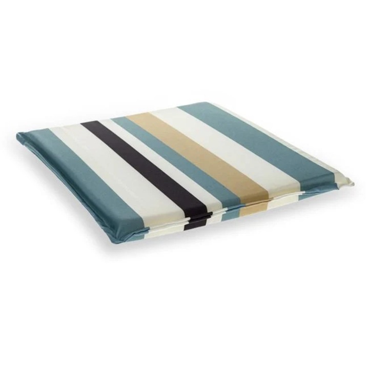 Perna scaun pentru exterior, doua fete, rezistenta la apa, dimensiune 39x39 cm, prindere cu snur, Stripes