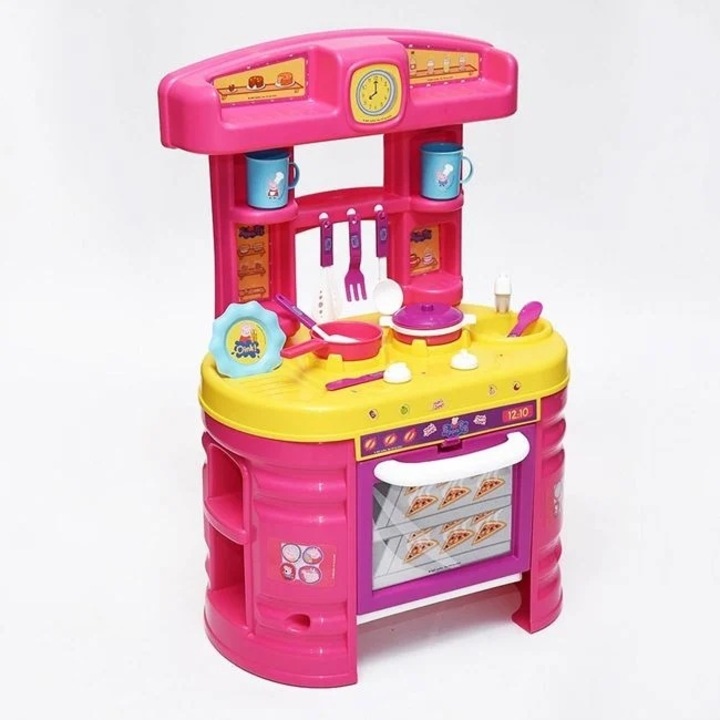 Játékkonyha 13 kiegészítővel, gyerekeknek, műanyag, 49x19x74,5cm, tarka
