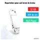 Reportofon Spion Integrat In Breloc Pentru Chei, IMODIX®, Memorie 32 GB Inclusa, 384 Ore Inregistrare, MP3 Player, Casti Incluse In Pachet, S20+, Argintiu