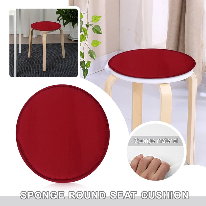 Perna rotunda pentru scaun YANYXR, poliester, multicolor, 30x30x1cm