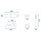 Set de dus, Rea, Lungo, Alb mat, Rezistenta la coroziune, Inaltime 25 cm, Lungime furtun 150 cm, Include Robinet, Furtun de dus, Dusul de mana