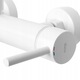 Set de dus, Rea, Lungo, Alb mat, Rezistenta la coroziune, Inaltime 25 cm, Lungime furtun 150 cm, Include Robinet, Furtun de dus, Dusul de mana