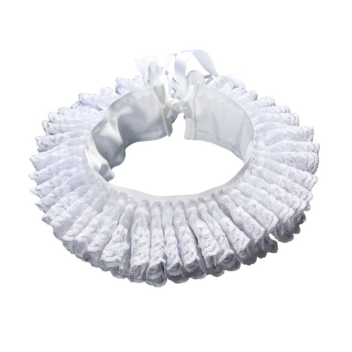 Guler, GRACEART, dantela, 39cm, accesoriu cosplay, alb