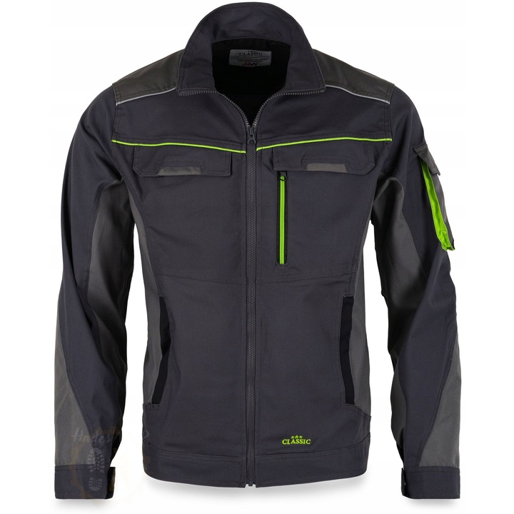 Jacheta de lucru, Artmas, Zapa, Elemente Reflectorizante, 5 Buzunare, negru/neon, mărimea 60
