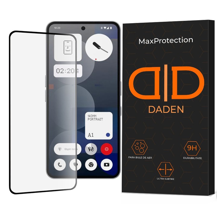Folie Sticla pentru Nothing Phone (3a) Daden MaxProtection, Full Cover, Protectie Profesionala, Ultra Rezistenta, Calitate Premium