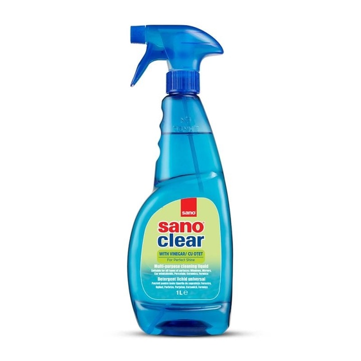 Sano Clear többfunkciós mosogatószer ecettel, 1l