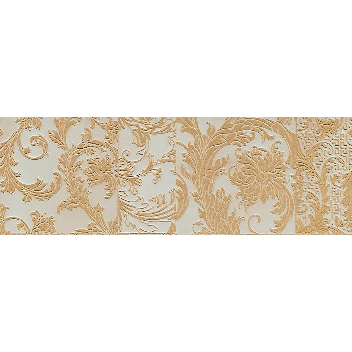 Versace dísztányér, Marble kollekció, bézs, 4 darabos szett, 19,5x58,5cm