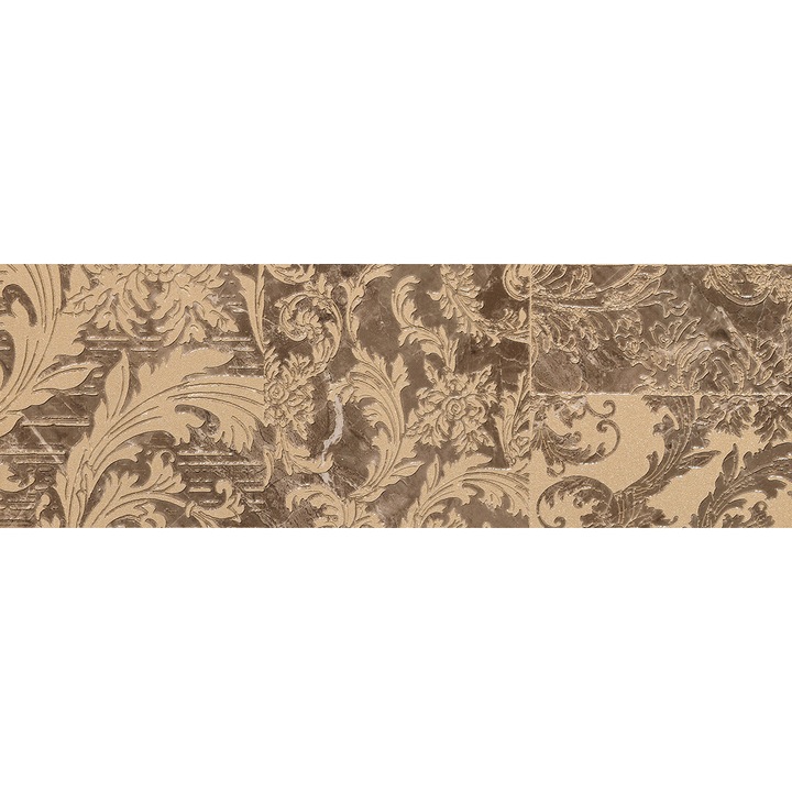 Versace márvány dekorcsempe, barna/bézs, 19,5x58,5 cm, 4 darab