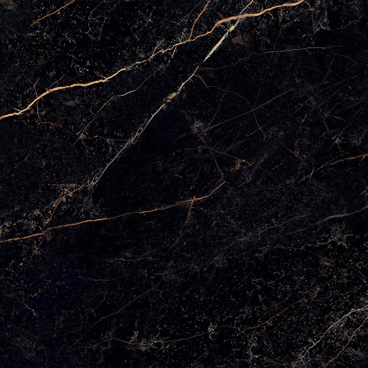 Versace márvány dekoratív csempe, fekete, 58,5x58,5 cm, szett 1,0266 m2