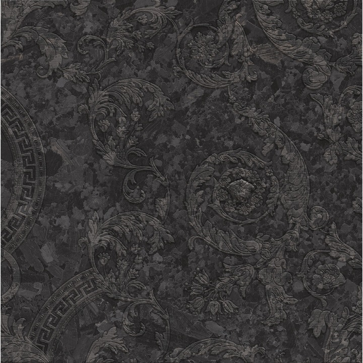 Декоративни плочки Versace METEORITE MEGA, черни, 60x60см, комплект 1.08м2