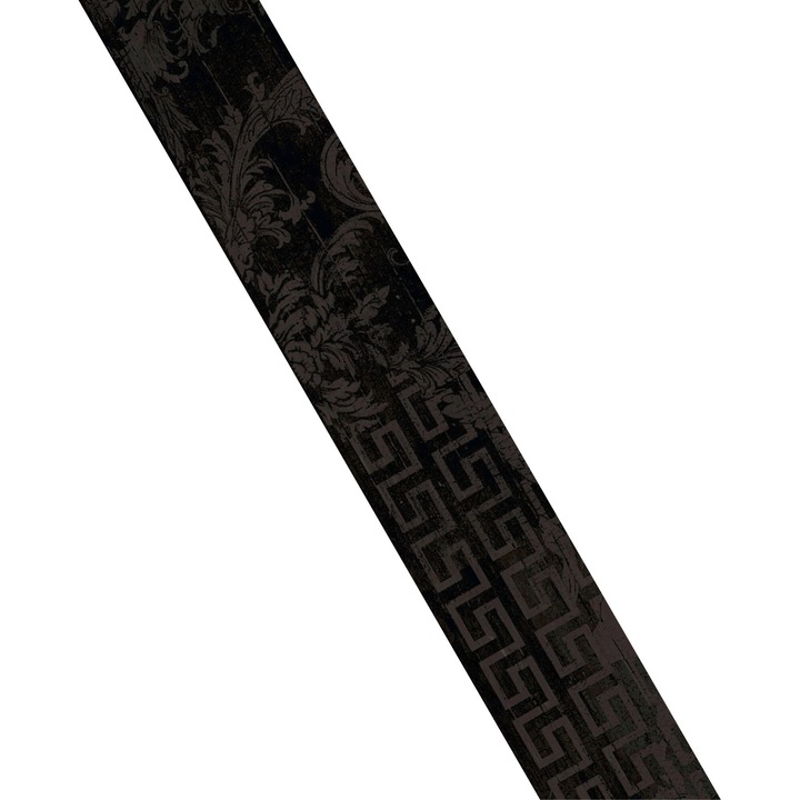 Versace ETERNO dekoratív kerámia csempe, 7,8x46cm, 4 darabos szett, karbonizált fa utánzat