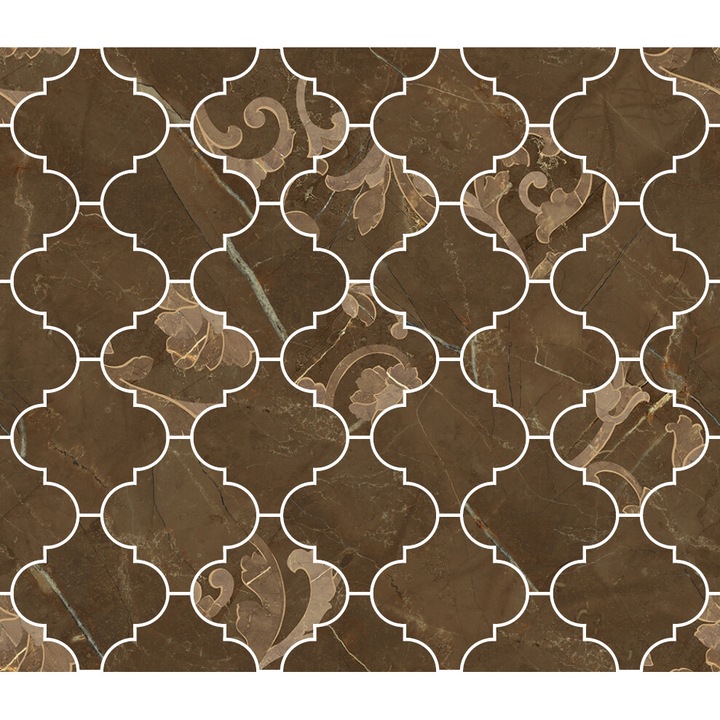 Декоративна чиния Versace EMOTE, кафява, 35x35 см, комплект от 4 части