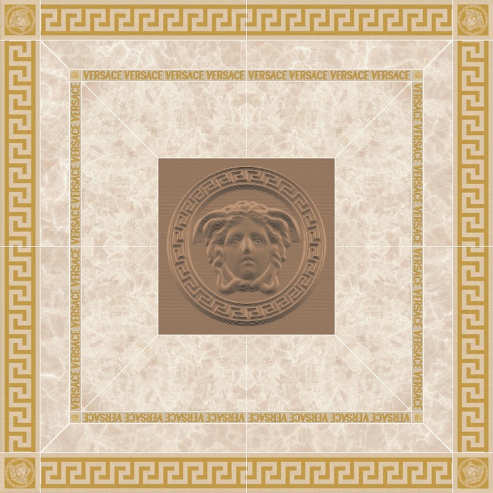 Versace ROS.NAT MIELE ORO Csempe 120x120cm