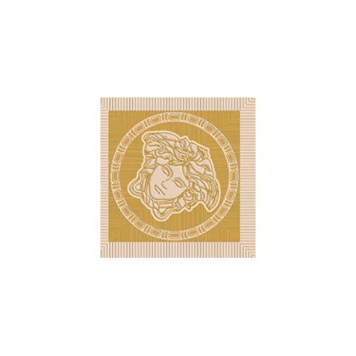 Versace díszcsempe, mézarany színű, 9,8x9,8, 4 darabos szett
