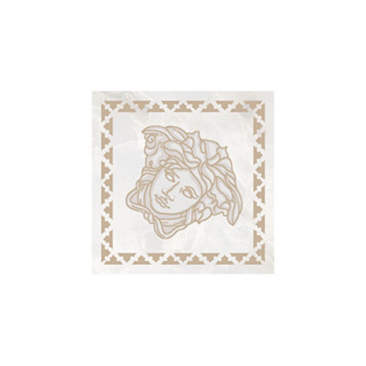 Декорни плочки Versace, модел TOZZETTO ONICE BIANCO, 10x10cm, комплект от 4 бр.