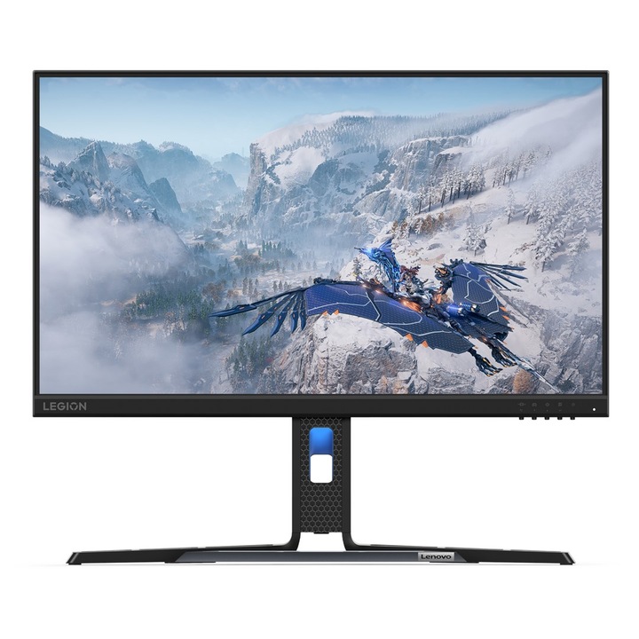 Lenovo Legion R24e Gaming monitor, 23,8 hüvelykes Full HD 1920 x 1080, IPS, 180 Hz, FreeSync, Raven Black