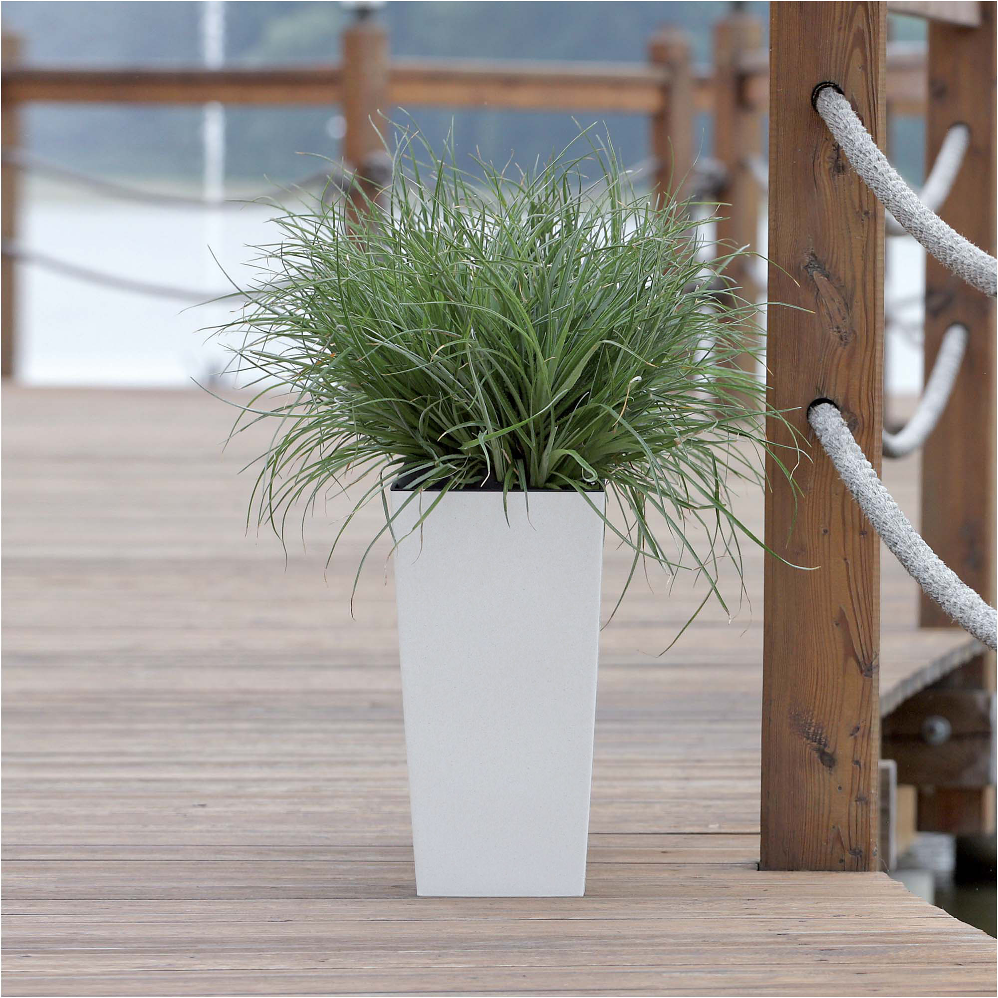 Set 3 ghivece De Flori, Edanti, 19.5/24/29.5 Cm, Plastic, Urbi