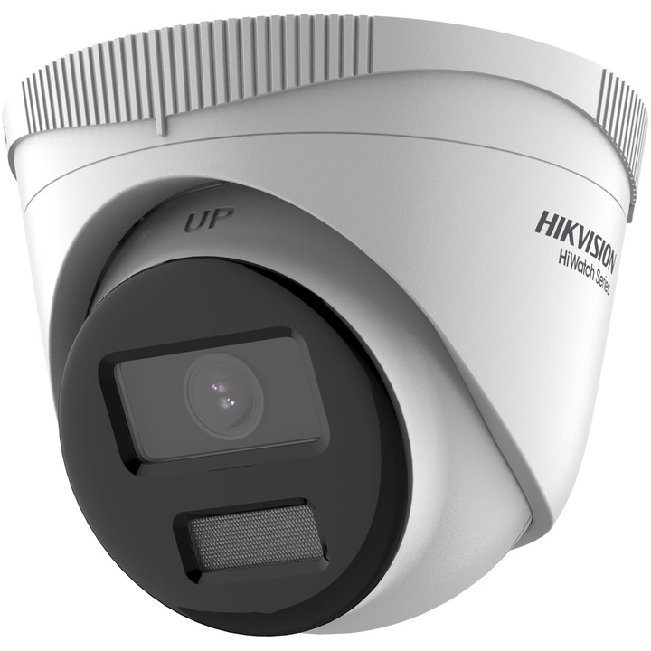 Camera de supraveghere IP Turret 2MP HiWatch Hikvision HWI-T229HA(2.8MM), lentila fixa 2.8mm, detectare persoane si vehicule, IP67