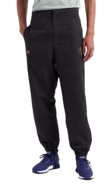 EA7 Lifestyle Nadrág, M-es NADRÁG GRAFIKÁVAL, 7M000264-AF13722-UC001, Fekete, Fekete