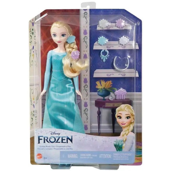 Papusa Frozen Elsa cu accesorii, Getting Ready