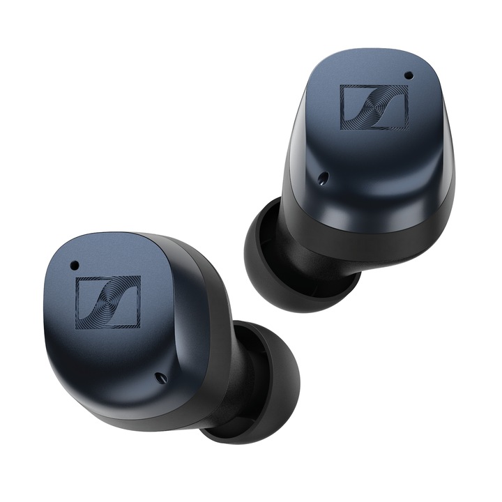 Слушалки за поставяне в ушите Sennheiser Momentum True Wireless 4, Bluetooth, микрофон, деним