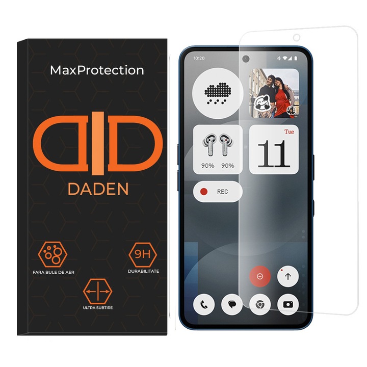 Folie Sticla pentru Nothing Phone (3a), Sticla temperata 9H, 2.5D, Classic Glass, 0.33 mm, Transparent