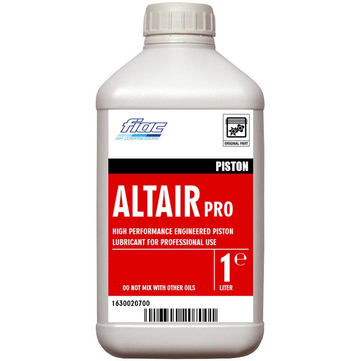 Ulei High-Performance Heavy-Duty pentru compresoare cu piston, Fiac Altair Pro, bidon 1l