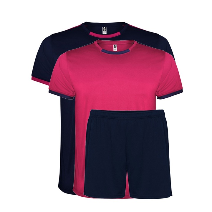 Set echipament sportiv unisex Racing, Fuchsia/Navy Blue, M