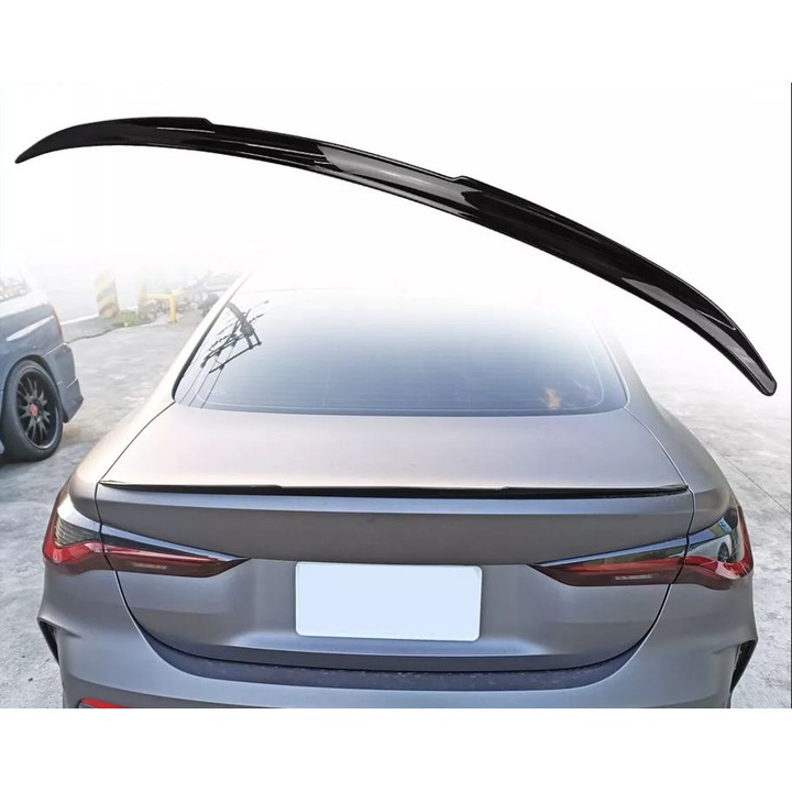 Eleron portbagaj compatibil BMW seria 4 Coupe g22 model M4 look Calitate Premium Plastic ABS ( vopsit profesional negru lucios cod BMW 475 Safir Black Metallic ) potrivire perfecta