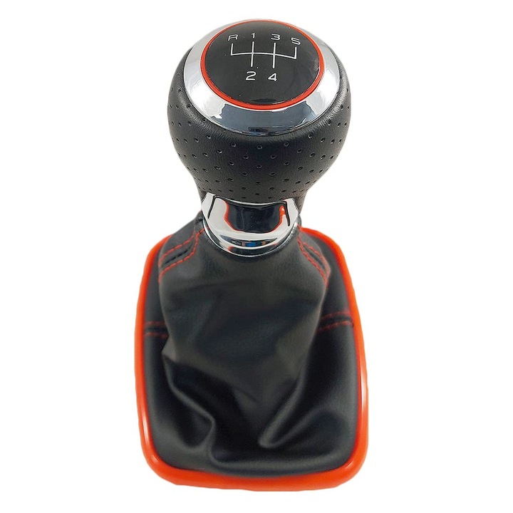 Nuca Schimbator Viteze Si Manson 5 Trepte VW Piele PU neagra Golf IV MK4 1J1 1999-2004