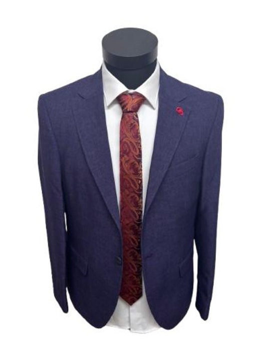 Мъжко прилепнало яке Plus Scorpion Тъмно лилаво Размер 48