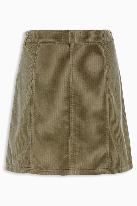 NEXT, Fusta mini din reiat evazata, Verde deschis, 18T