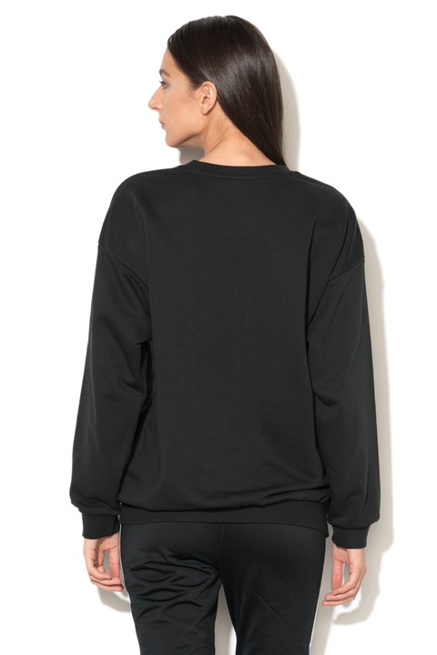 Adidas ORIGINALS, Bluza sport cu logo si model emblematic, Negru, 44