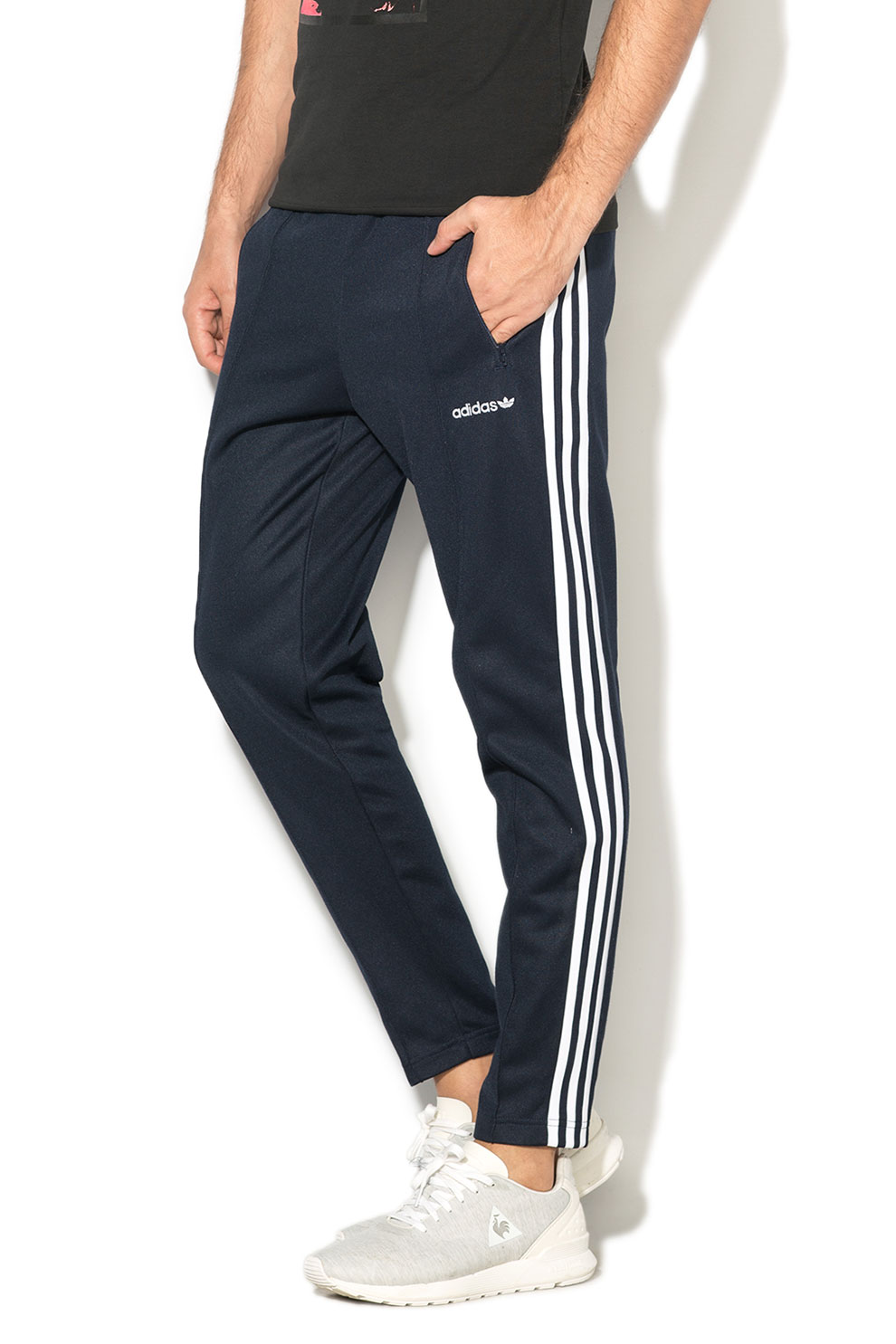 Adidas Pantaloni sport cu snur si buzunare cu Bleumarin - eMAG.ro